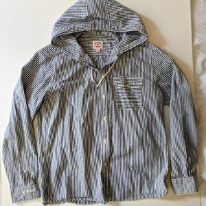 Brook Brothers Seer Sucker Hooded Shirt